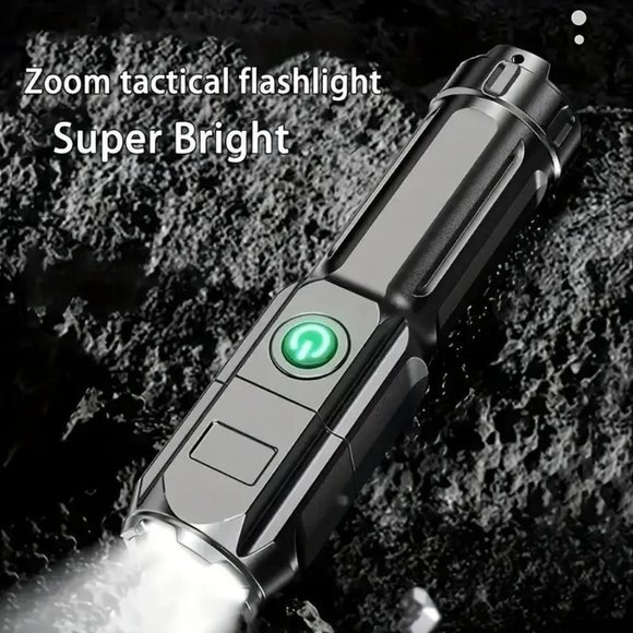 Powerful LED Flashlight Tactical Flashlights Rechargeable Waterproof Zoom 1 Pack - Picture 11 of 11